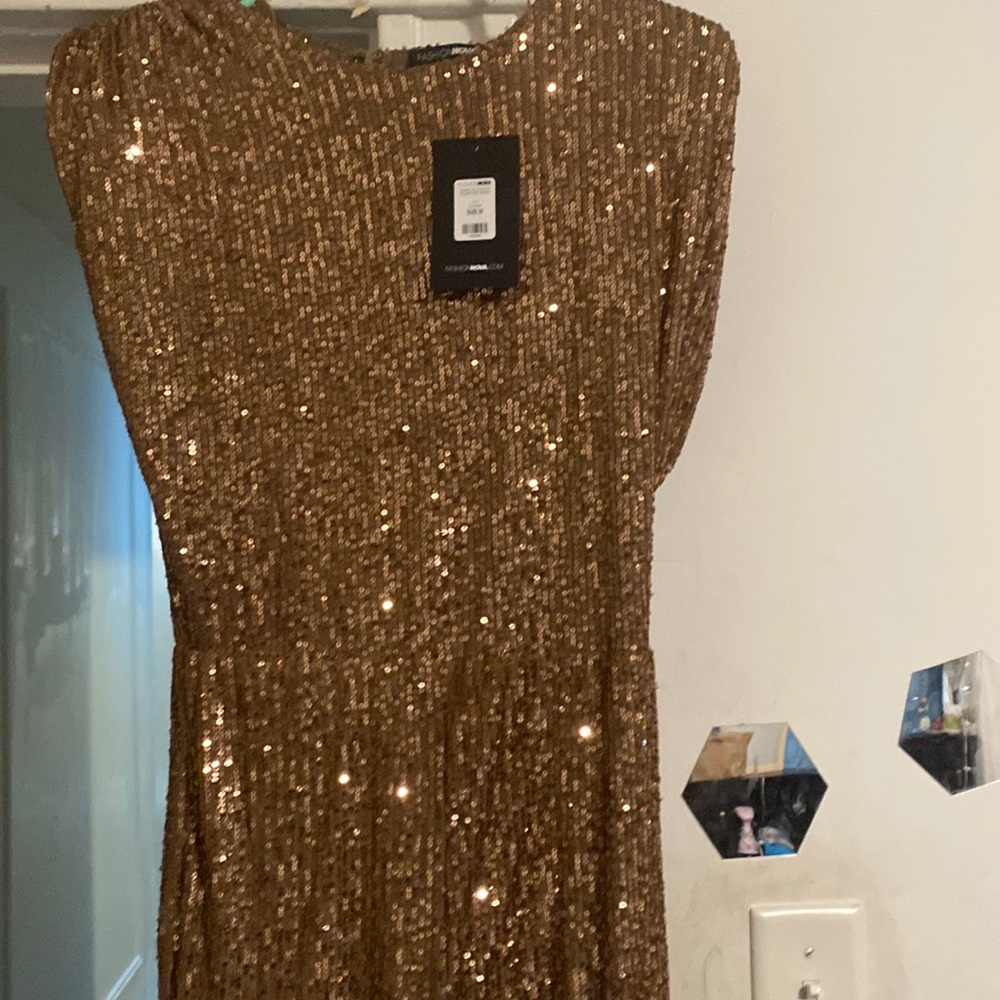 Fashion nova sequins jumpsuit